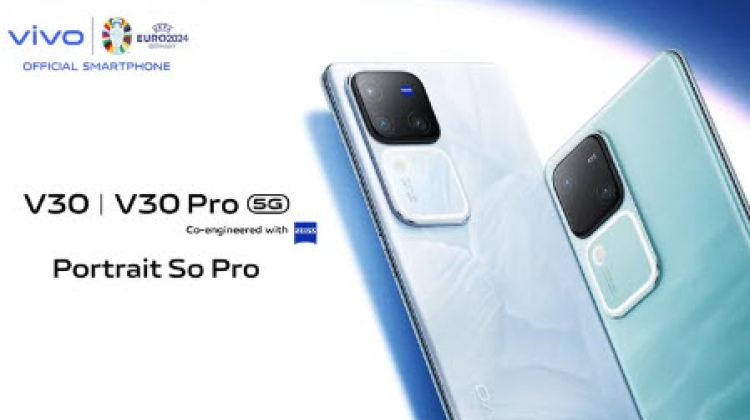 หลุดวันเปิดตัว vivo V30 Pro มือถือรุ่นรองได้กล้อง ZEISS